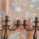 Pair of antique gilded brass candlesticks
