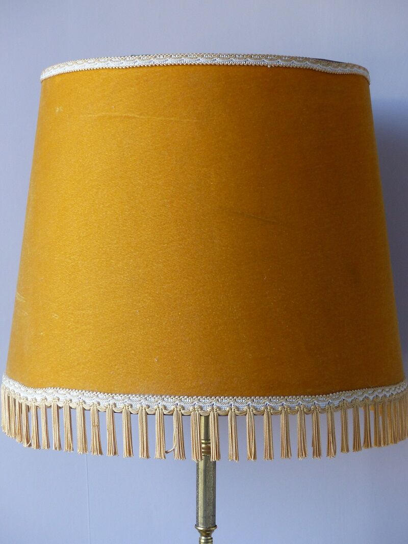 Lamppost in veined onyx and brass metal of the 1960s