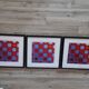 Trio Vintage Optical Art Tableaux - Victor Vasarely - Frames 40x40cm