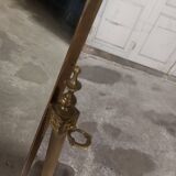 Psyche mirror in vintage gilded bronze