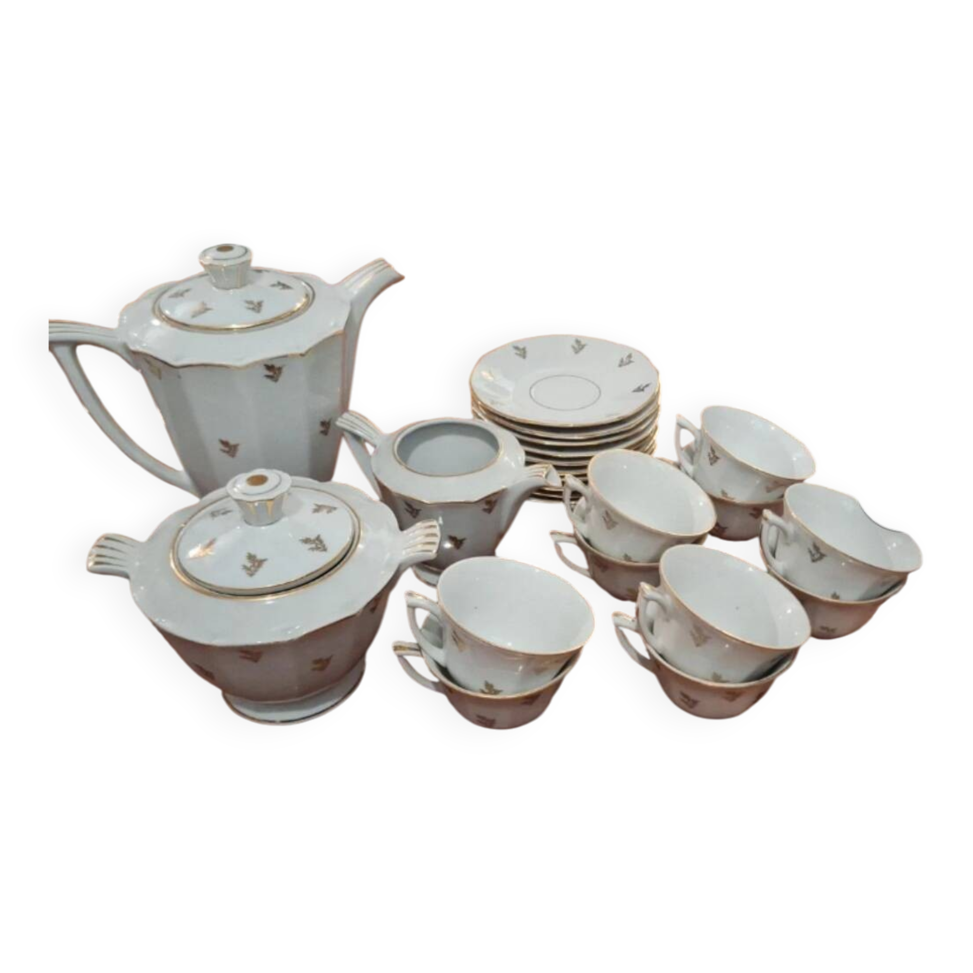 Tea or coffee porcelain service
