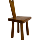 Vintage Spanish chair / stool 70s design brutalist