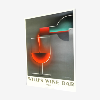 Affiche  Cassandre willi's wine bar