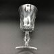 6 bordeaux wine glasses in Baccarat crystal signed Polignac model