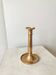 Vintage Gold Brass Candlestick: 1970s Home Decor