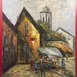 oil on canvas - meditation? - signature to identify