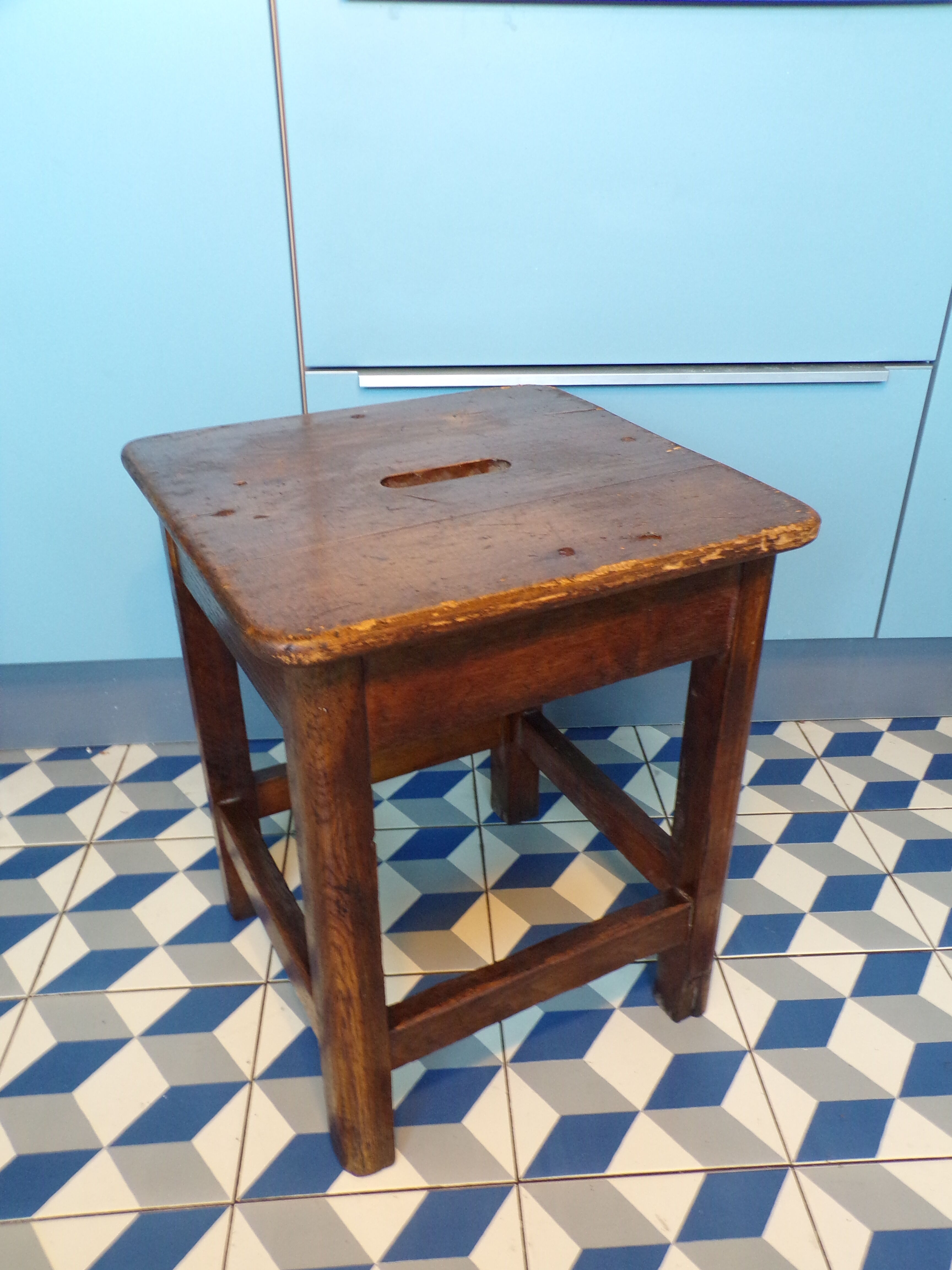 Old farm stool