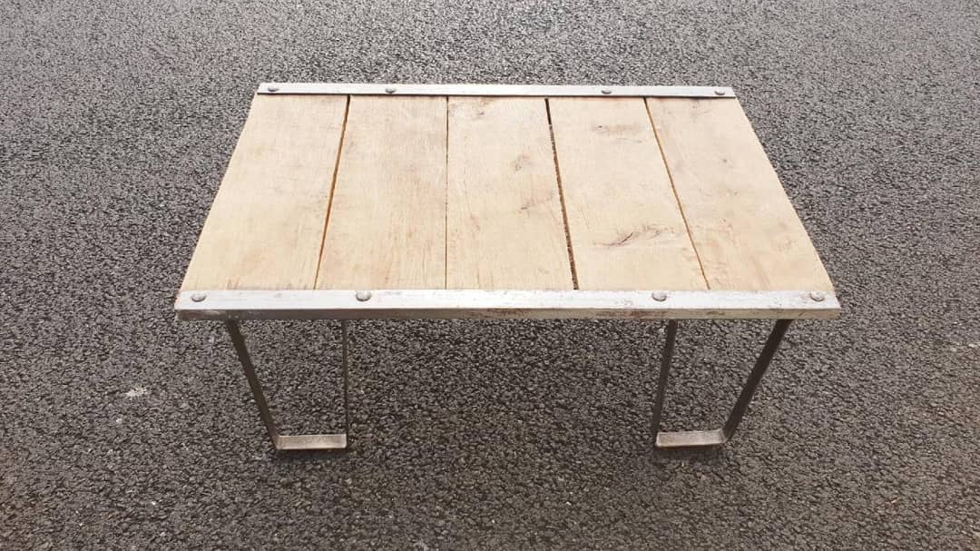 Industrial coffee table