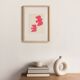 Painting of birds - fluorescent pink - signed Eawy