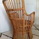 Bonacina rattan armchair, Italy, 1960s