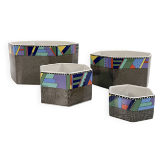 Lot de 4 Bols à Servir Metropol de Barbara Brenner pour Rosenthal, 1990