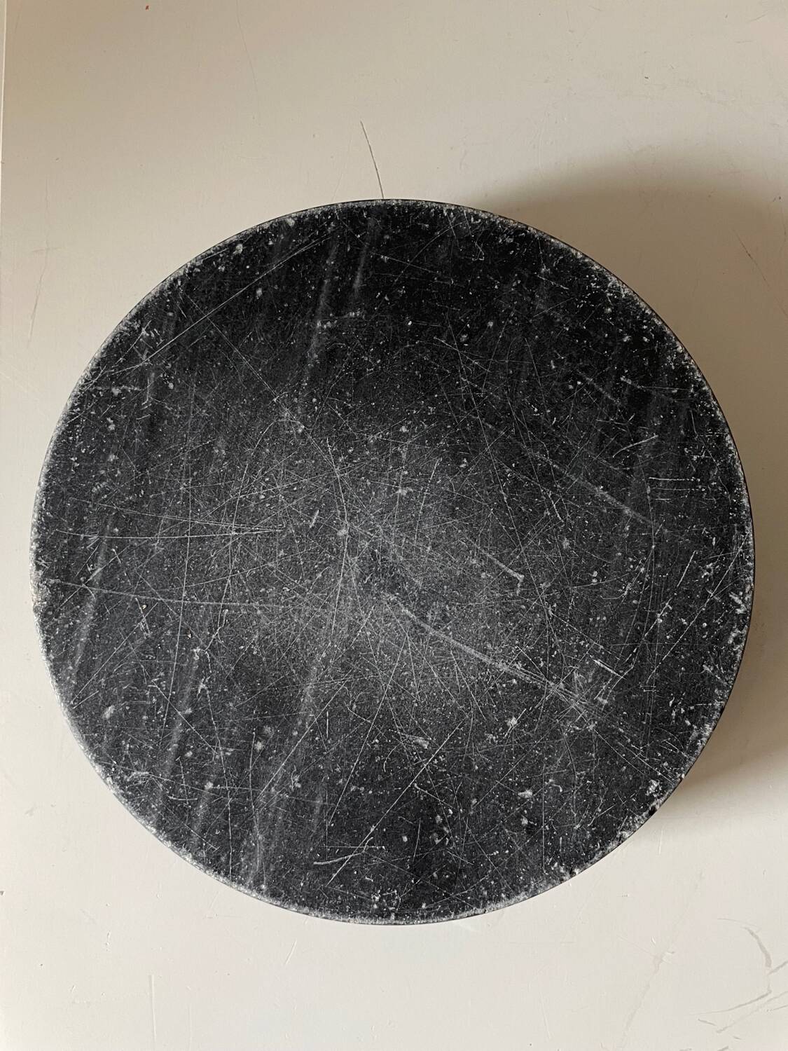 Dark Gray Black Marble Ashtray