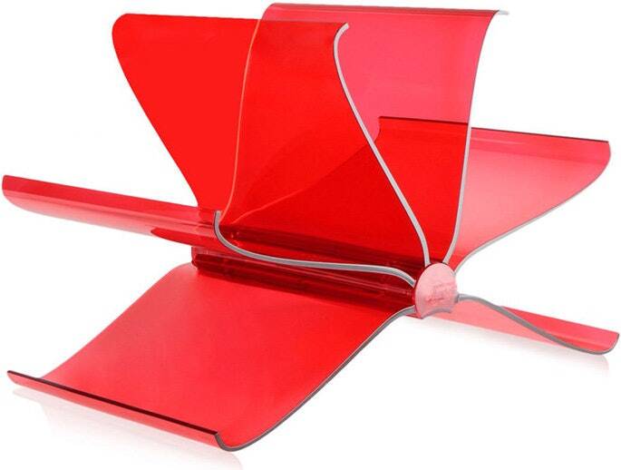 Kartell red magazine rack
