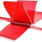 Kartell red magazine rack