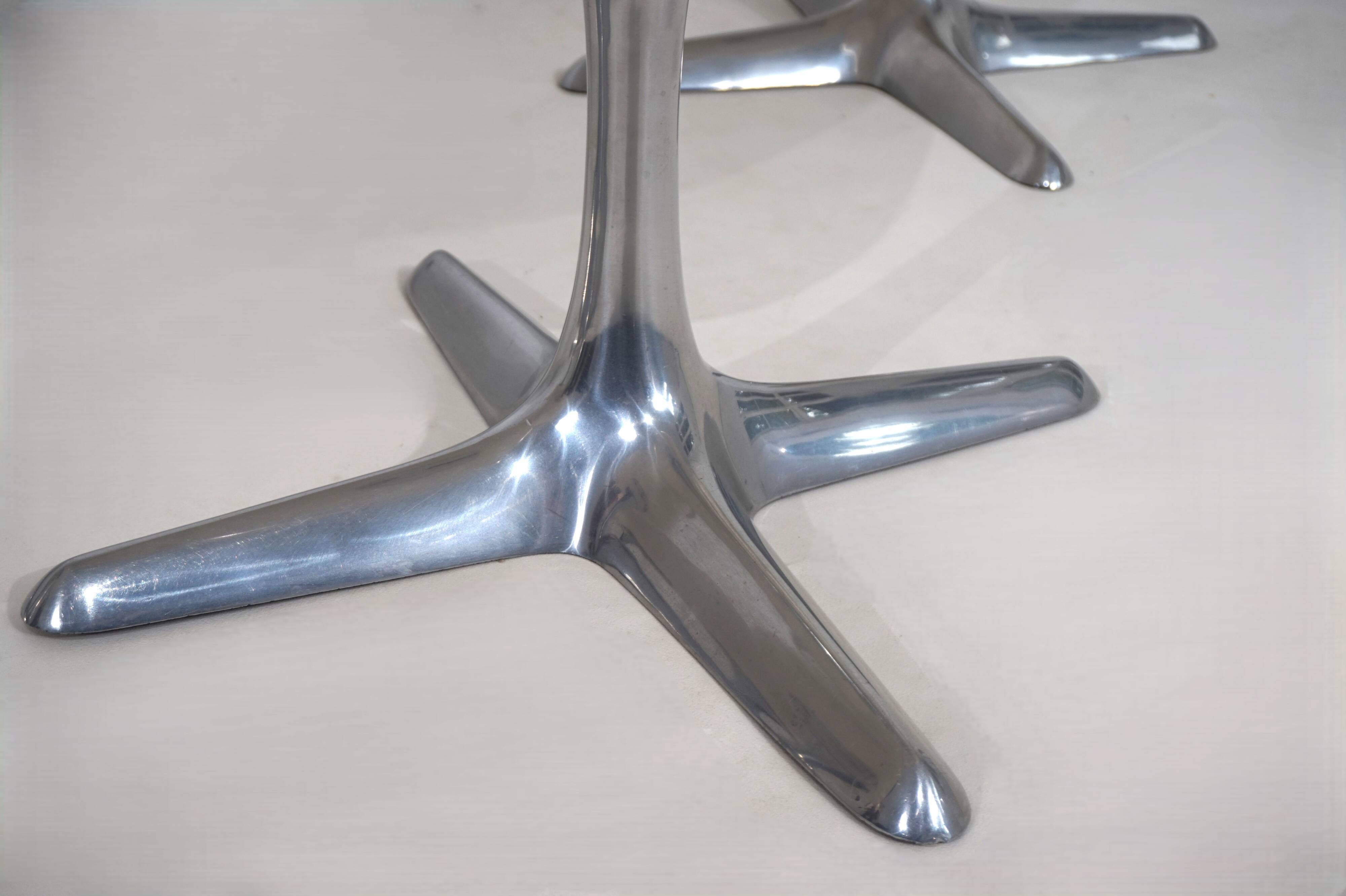 Ensemble de quatre chaises de salle à manger Arkana 116 par Maurice Burke, 1960