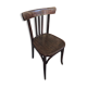 Old Chair Bistro Dark Curved Wood 70s Vintage