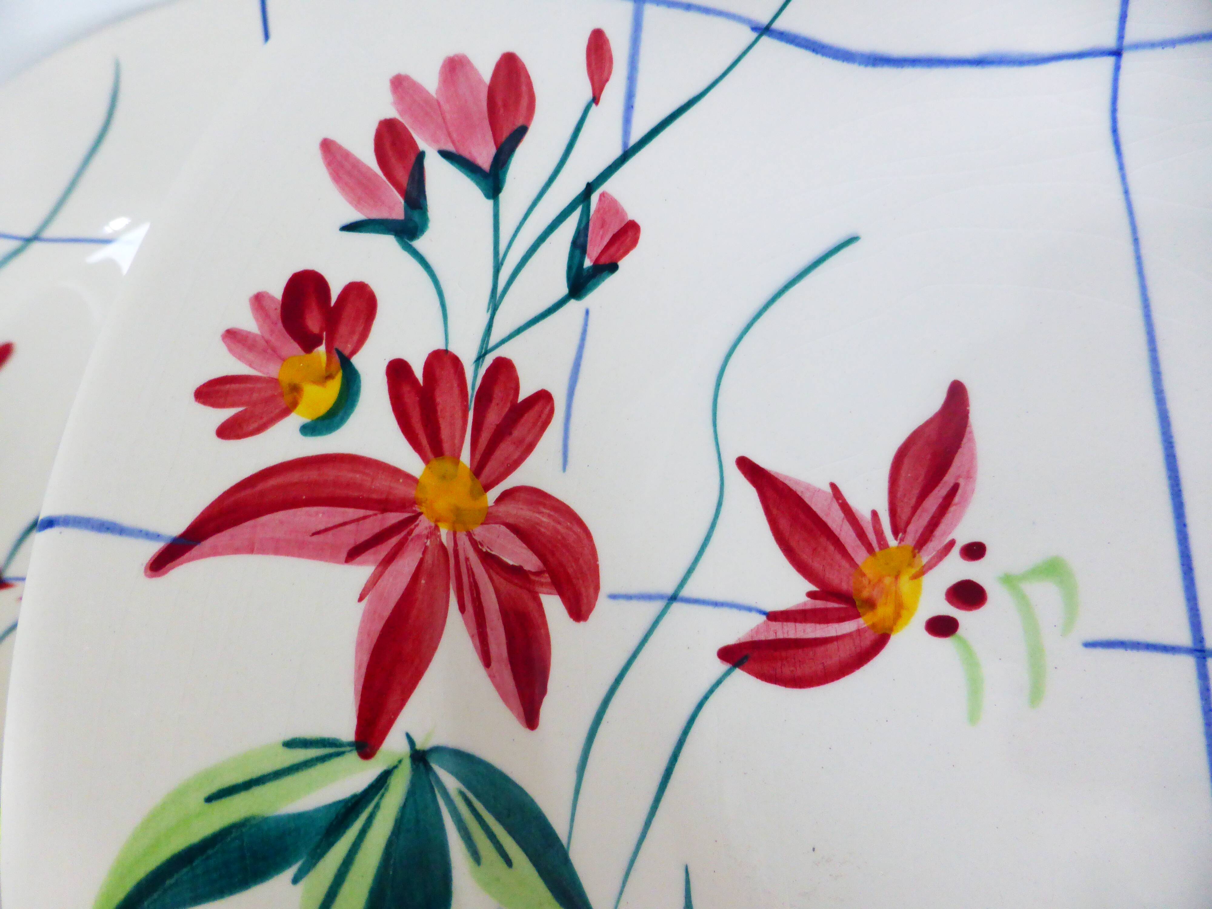 6 vintage deep plates from Niderviller model Saumur 220512