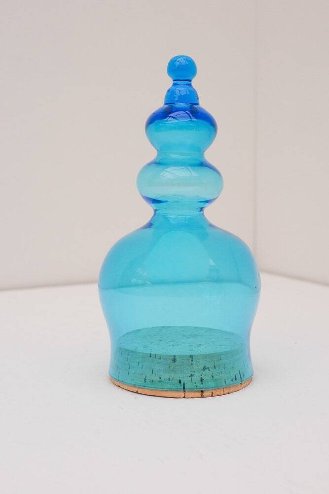 Candy box in handblown art glass by Bertil Vallien for Kosta Boda, 1970s