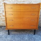 Vintage chest of drawers with four drawers