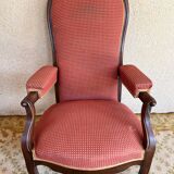19th century Voltaire rack and pinion armchair in walnut