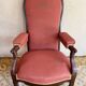19th century Voltaire rack and pinion armchair in walnut