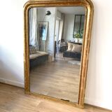 Miroir Louis Philippe ancien doré - 143x96cm