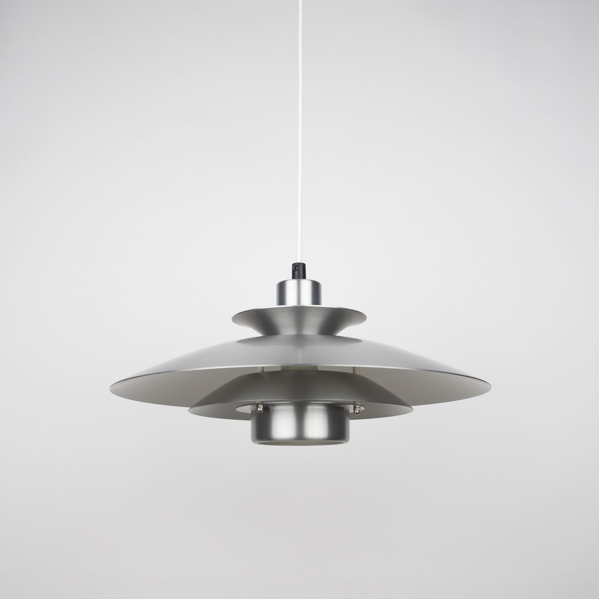 Pair of Danish vintage pendant lamps Volga by Kurt Wiborg, Jeka, 1980s