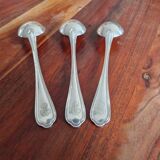Christofle - Set of 3 table spoons in the Spatours model in silver-plated metal.