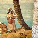 Pair of orientalist paintings signed Hager 1925