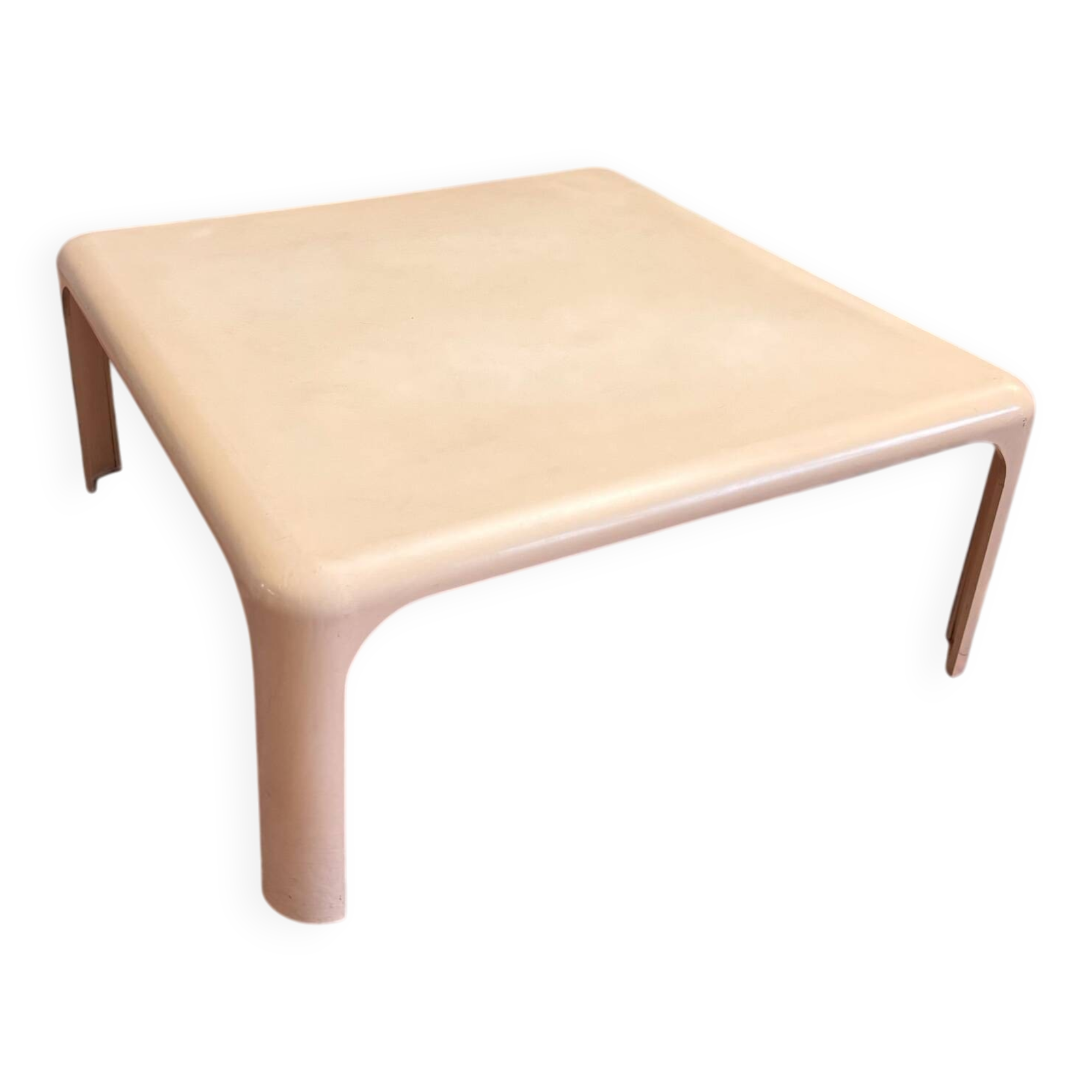 Artemide Giano coffee table 70x70 cm – ABS Space Age – Italian design 1970s