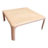 Table basse Artemide Giano 70x70 cm – ABS Space Age – Design italien 1970s