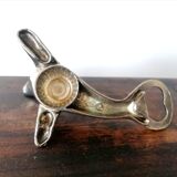 Silver metal seal bottle opener