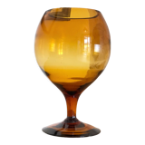 Marbled orange vase