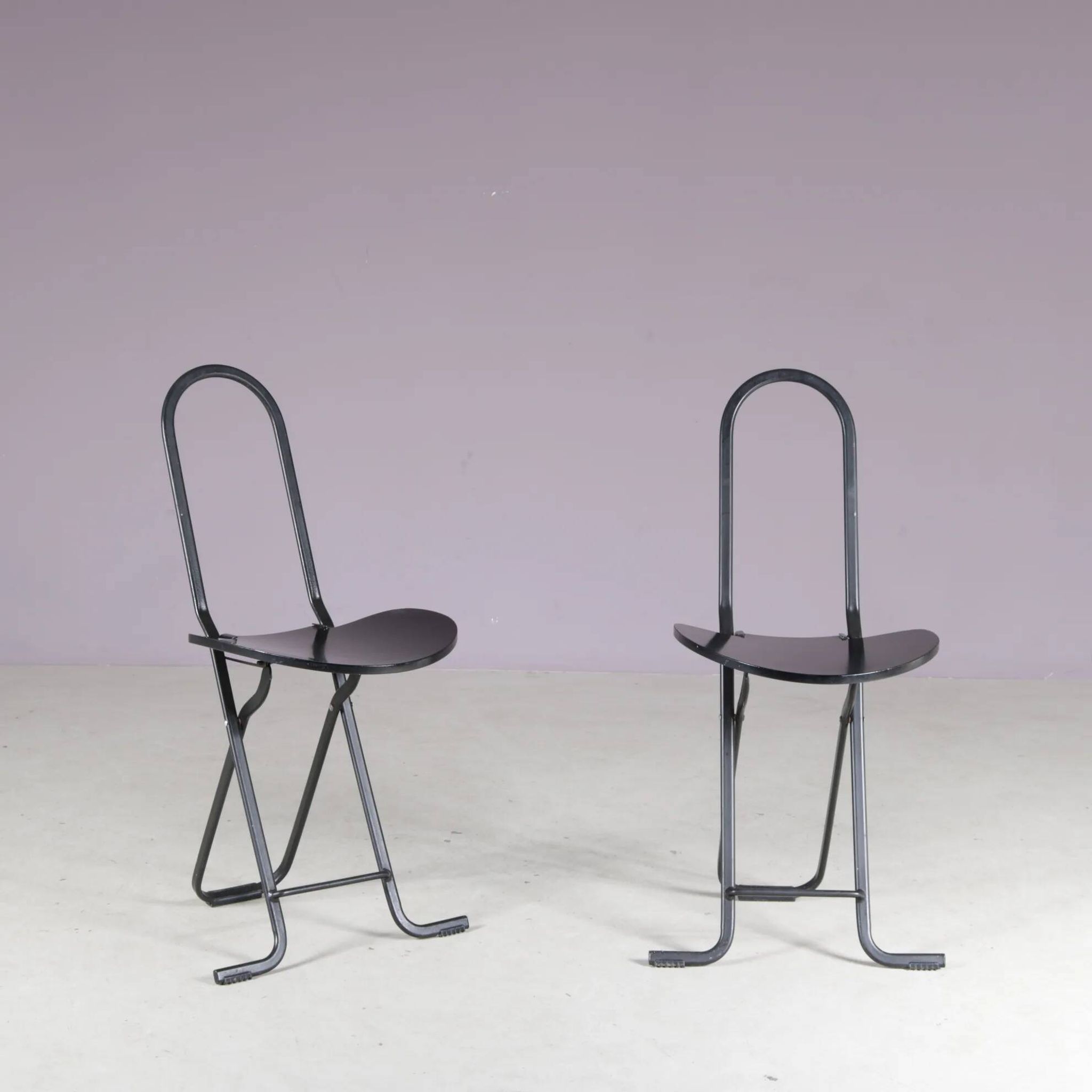1980s “Dafne” folding chair by Gastone Rinaldi for FlyLine, Italy