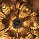 Wall light flower cob in vintage gold metal