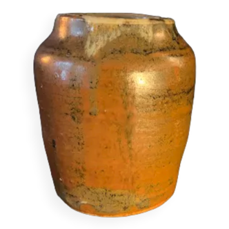 Old glazed stoneware pot