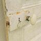 Old interior door wood painted vintage porcelain handle N°2