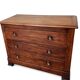 Commode de campagne ancienne en bois massif – XIXᵉ siècle – 3 tiroirs