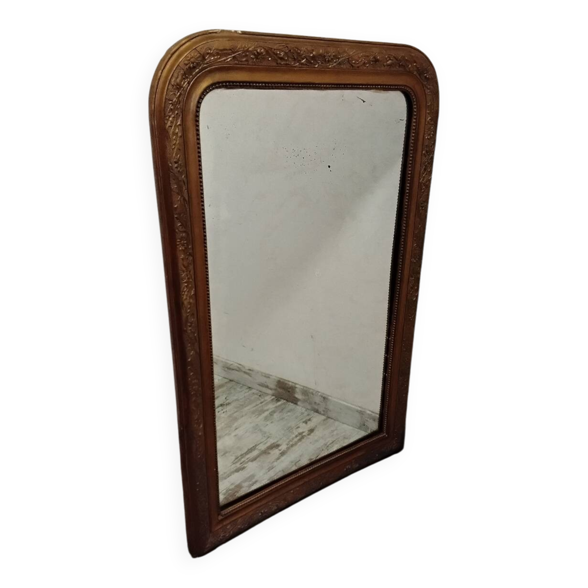 Antique Louis Philippe Style Stucco Mirror