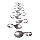 Set of Twelve Steel Serving Spoon by Pinti, Italy, 1980s