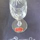 Six champagne flutes in Lorraine crystal stamped