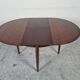 Lubke round rosewood dining table, 60s