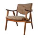 Danish Oak and Wool Chair, Mid-Century Scandinavian 1950s