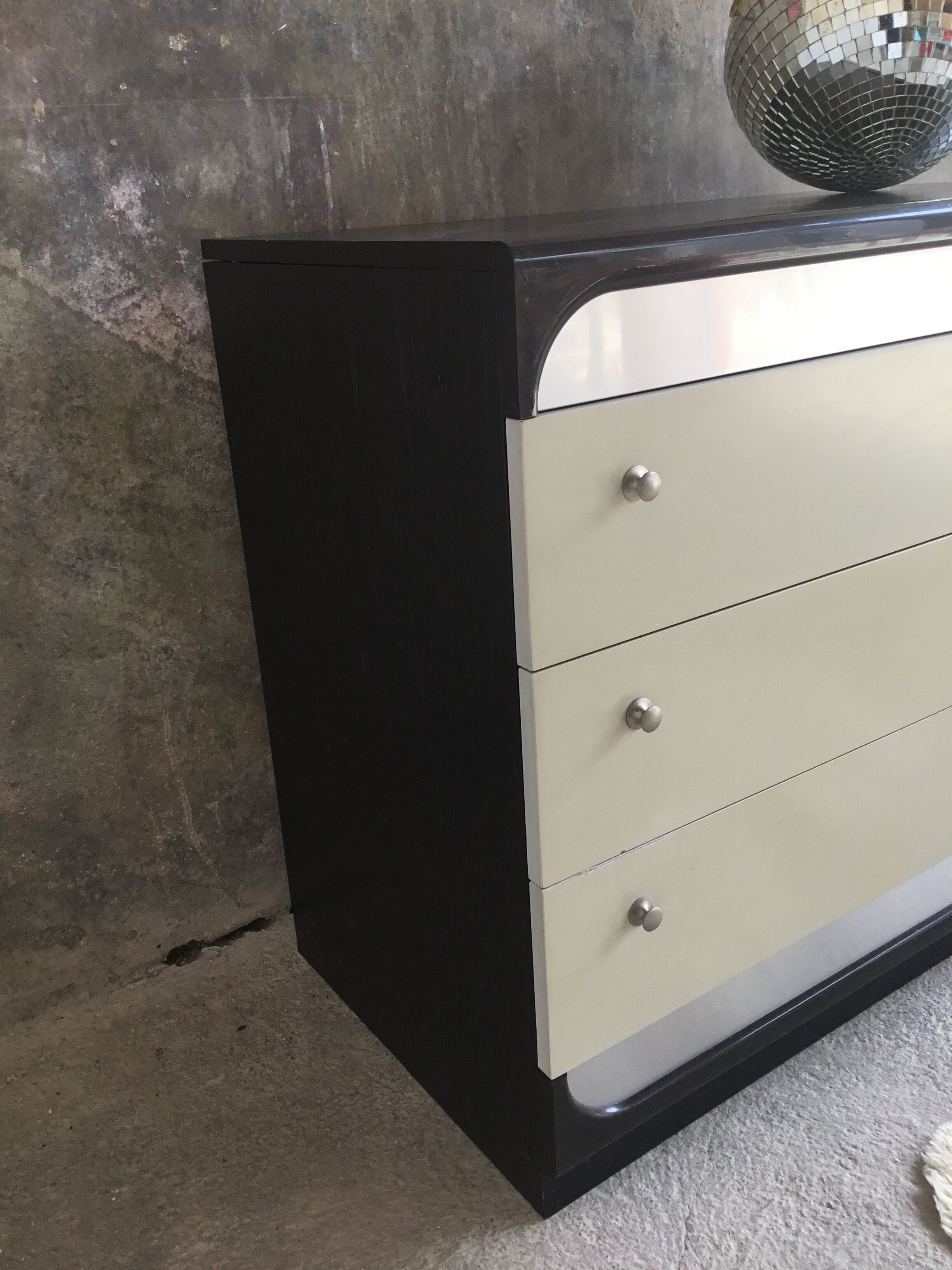 Gamma chest of drawers 3 drawers - space age 1980