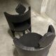 Pair of sculptural Room Studio chairs