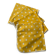 4 yellow napkins with white polka dots