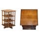 Victorian revolving oak library from around 1880