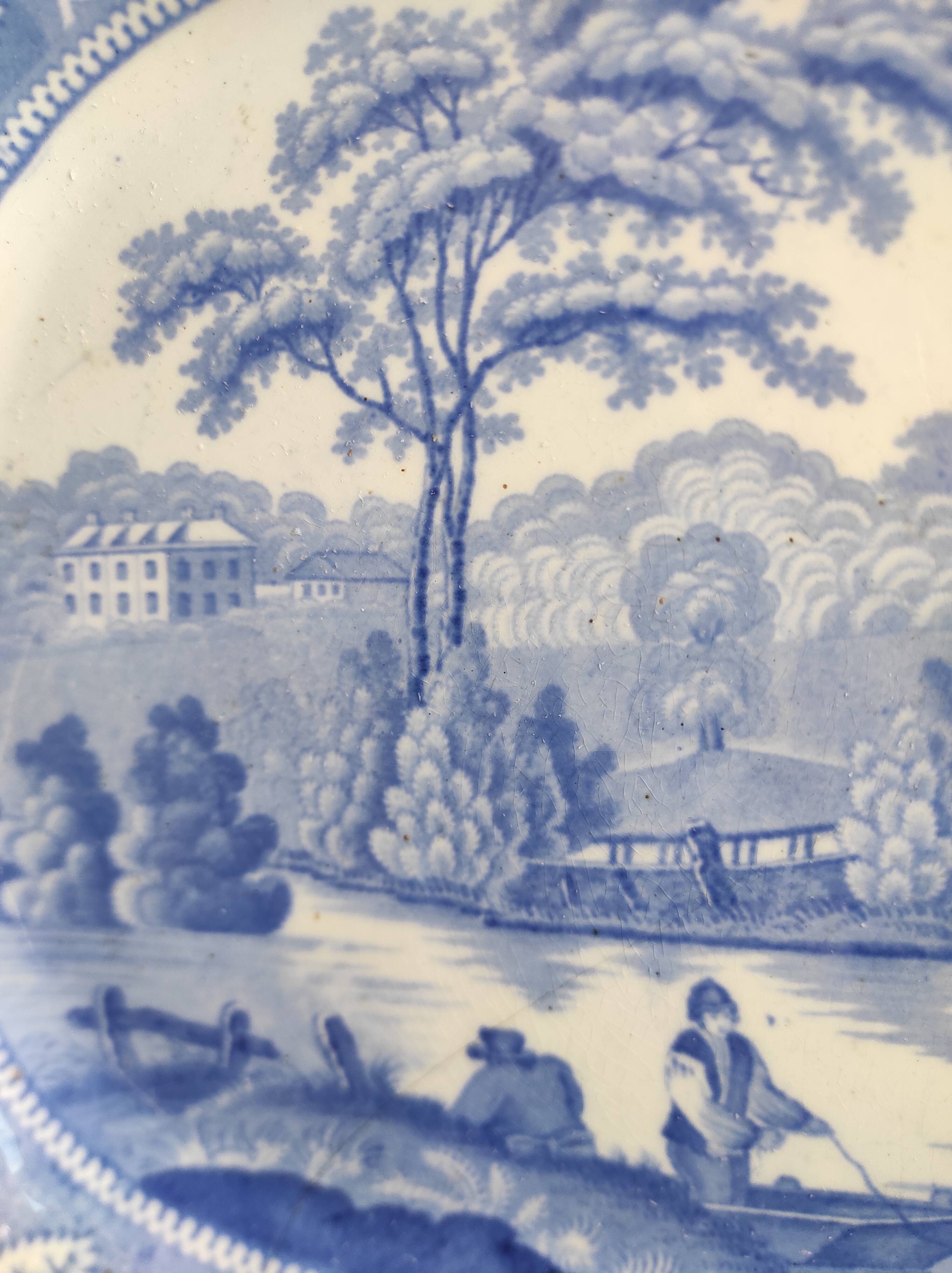 Large antique serving dish, Wild Rose by Bell, Cook & Co.