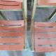 Set of 8 vintage 80s school chairs/ office