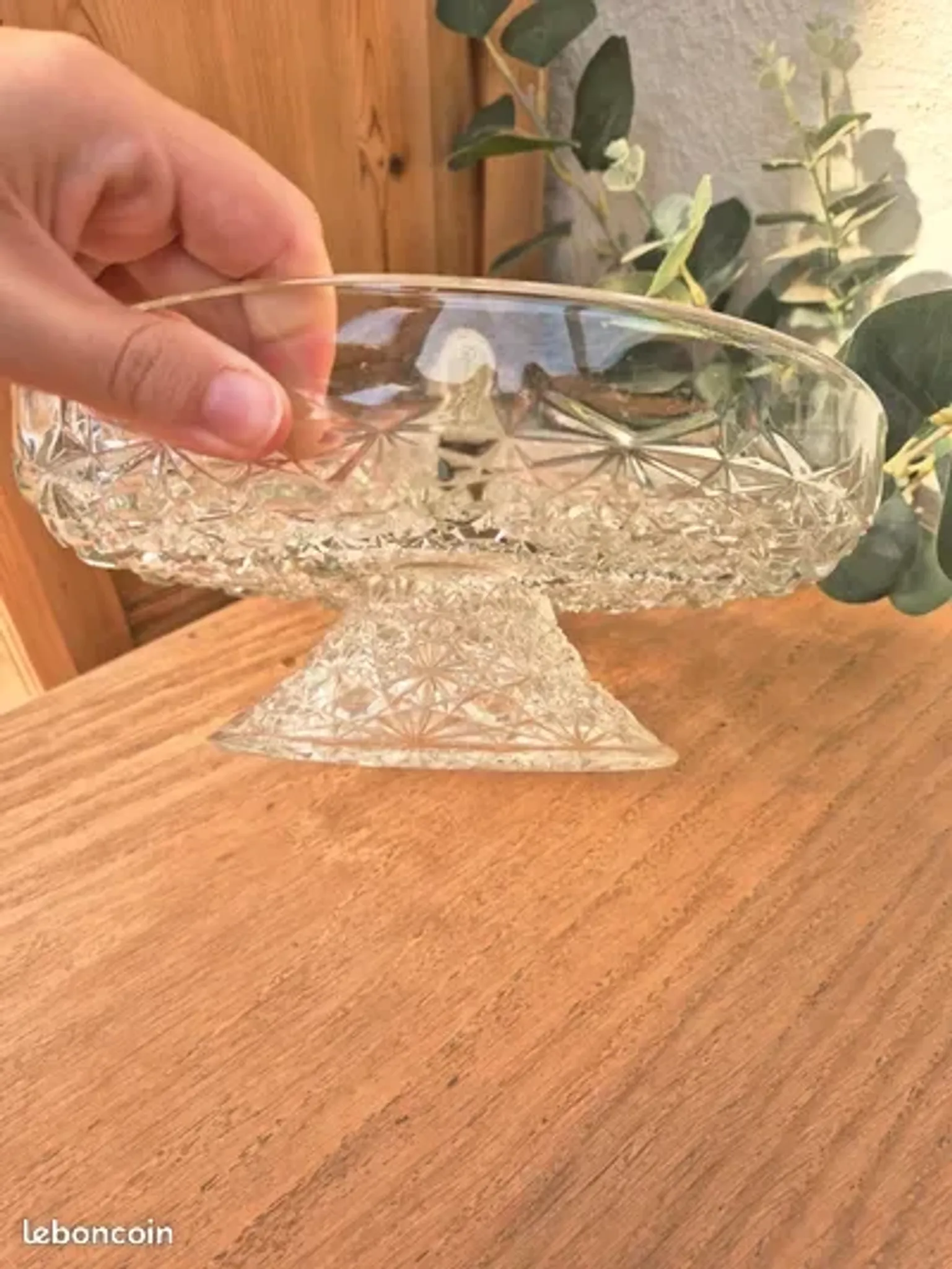 Vintage pedestal serving dish
